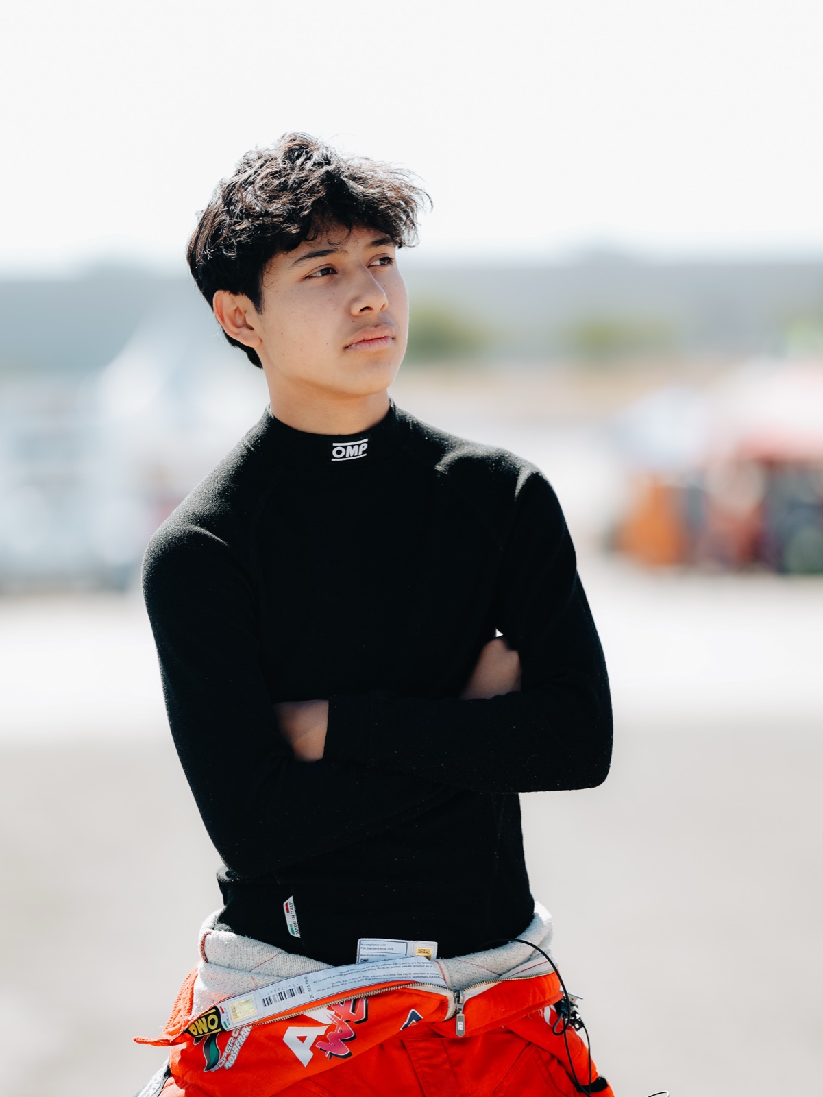 Retrato de Emilio Vázquez Montufar en paddock