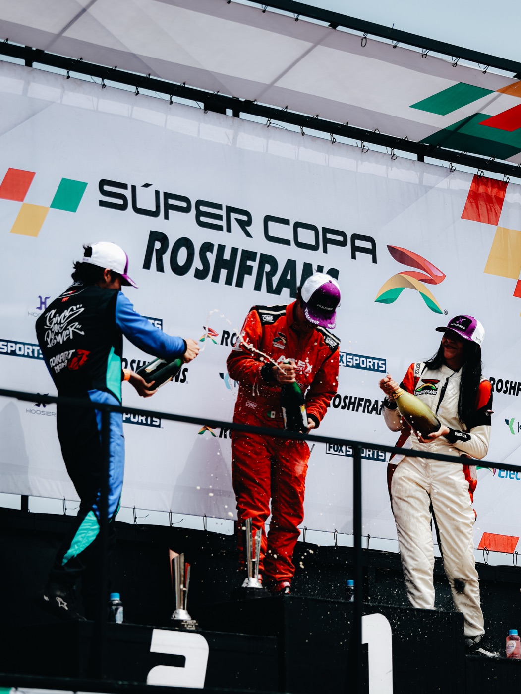 Podio Súper Copa Roshfrans